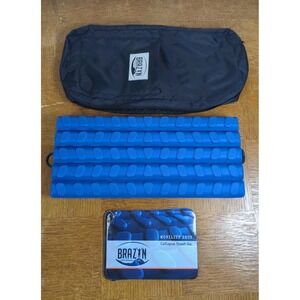 Brazyn Performance Life MORPH Foam Roller Collapsible Travel w/ Bag - Blue